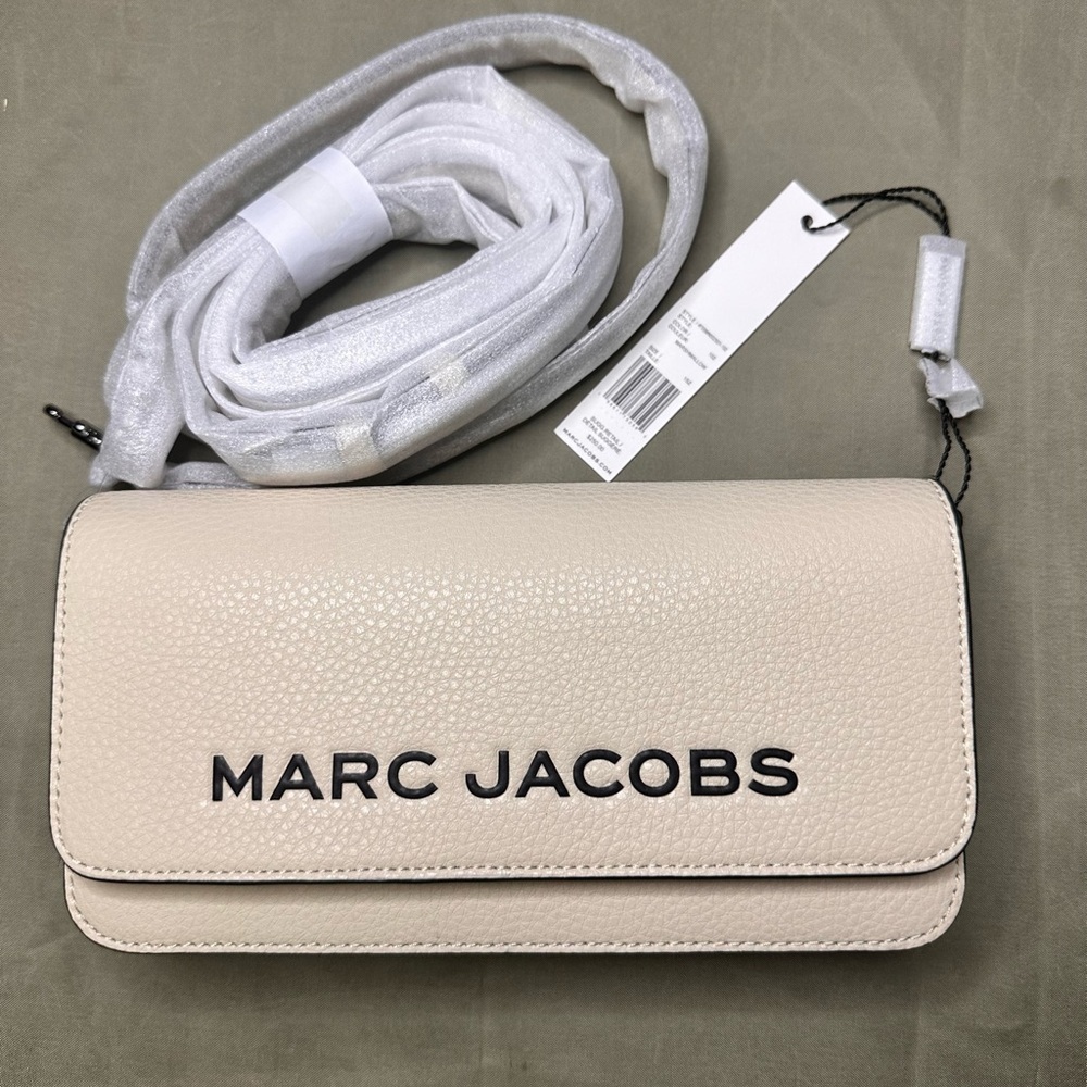 Marc Jacobs The Mini Leather Crossbody Bag - Marshmallow - Picture 5 of 7